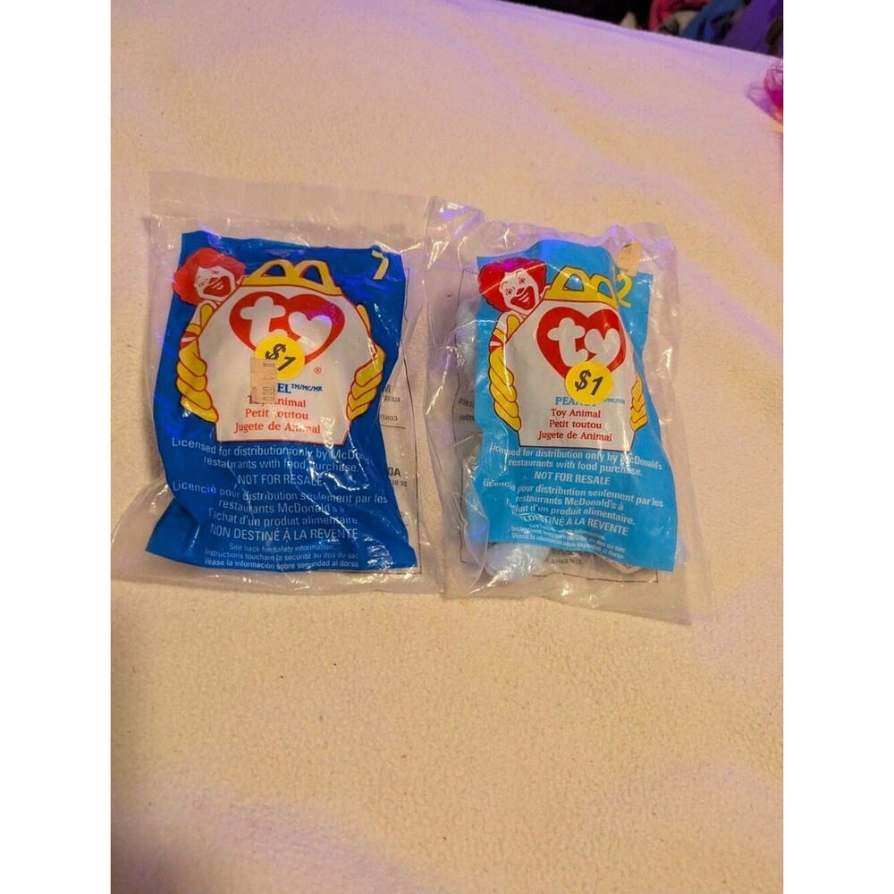 Vintage 1998 McDonald's Ty Teenie Beanie Babies Set (2)